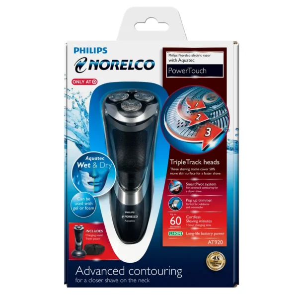 Philips Norelco wet and dry electric razor AT920/41