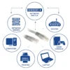 ACT Grey 0.25 meter U/UTP CAT6 patch cable with RJ45 connectors