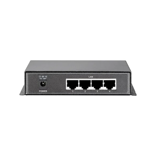 LevelOne 5-Port Gigabit PoE Switch, 61.6W, 802.3af PoE, 4 PoE Outputs, power adapter included