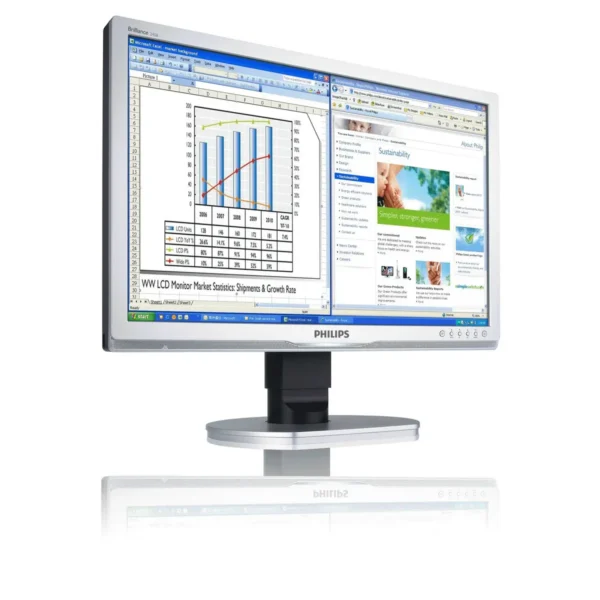Philips Brilliance LCD monitor with Ergo base, USB, Audio 240B1CS/00