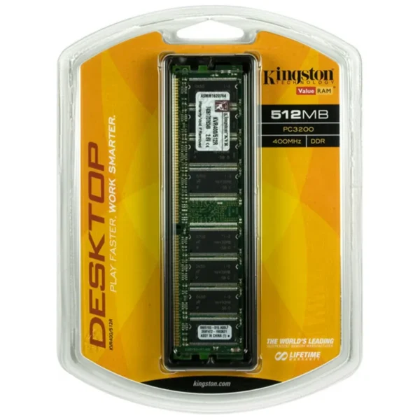 Kingston Technology ValueRAM 512MB, , DDR SDRAM, 400MHz memory module 0.5 GB