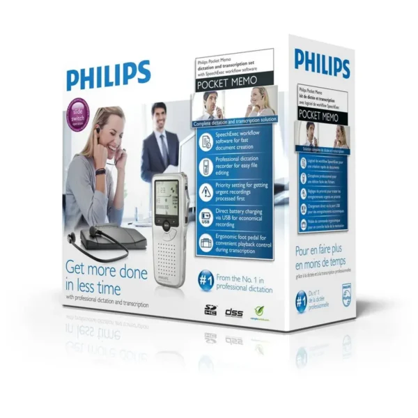 Philips Pocket Memo dictation and transcription set LFH9398/01