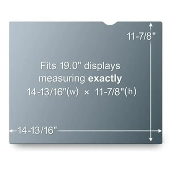 3M Black Privacy Filter for Desktops PF19.0