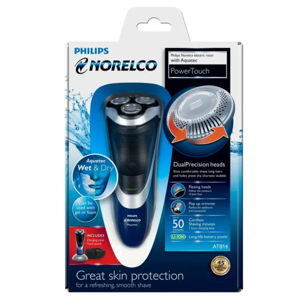 Philips Norelco PowerTouch wet and dry electric razor AT814/41