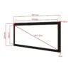 Multibrackets M 2.35:1 Framed Projection Screen 423×180, 180″