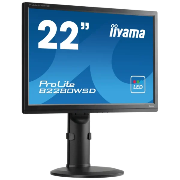 iiyama ProLite B2280WSD-B1 LED display 55.9 cm (22″) 1680 x 1050 pixels Black