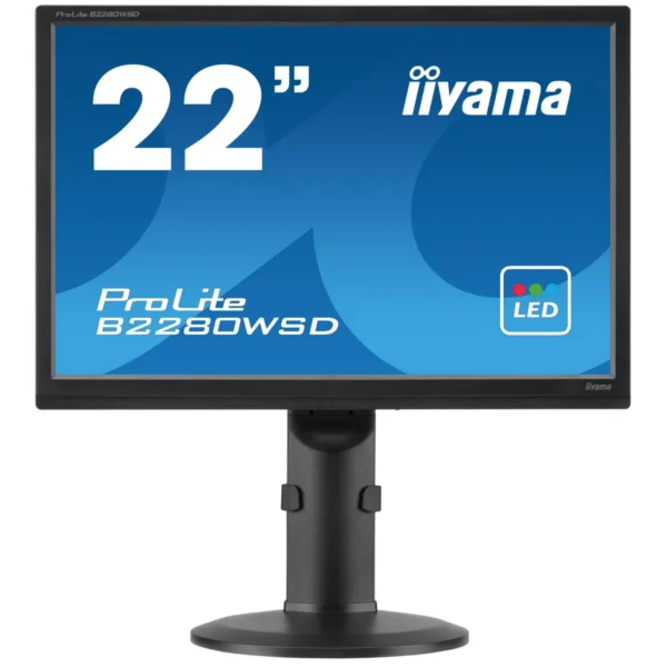 iiyama ProLite B2280WSD-B1 LED display 55.9 cm (22″) 1680 x 1050 pixels Black