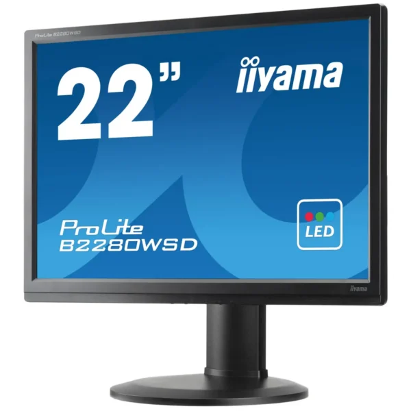 iiyama ProLite B2280WSD-B1 LED display 55.9 cm (22″) 1680 x 1050 pixels Black