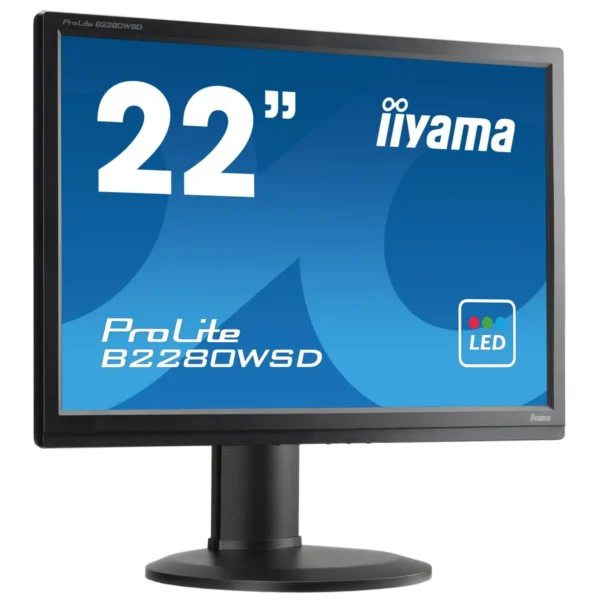 iiyama ProLite B2280WSD-B1 LED display 55.9 cm (22″) 1680 x 1050 pixels Black