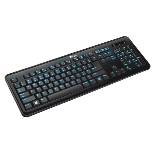 Trust eLight keyboard USB QWERTY Black