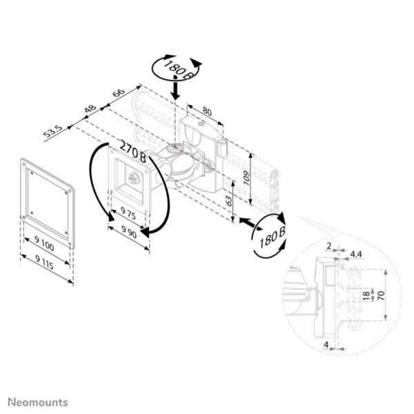 Neomounts toolbar mount