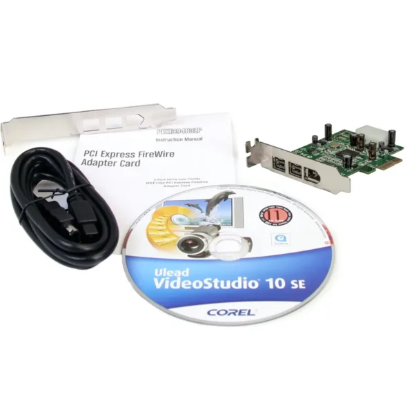 StarTech.com 3 Port 2b 1a Low Profile 1394 PCI Express FireWire Card Adapter