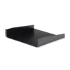 StarTech.com 2U Server Rack Shelf – Universal Rack Mount Cantilever Shelf for 19″ Network Equipment Rack & Cabinet – Heavy Duty Steel - Weight Capacity 44lb/20kg – 16″ Deep Tray, Black