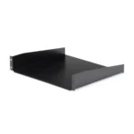 StarTech.com 2U Server Rack Shelf – Universal Rack Mount Cantilever Shelf for 19″ Network Equipment Rack & Cabinet – Heavy Duty Steel - Weight Capacity 44lb/20kg – 16″ Deep Tray, Black