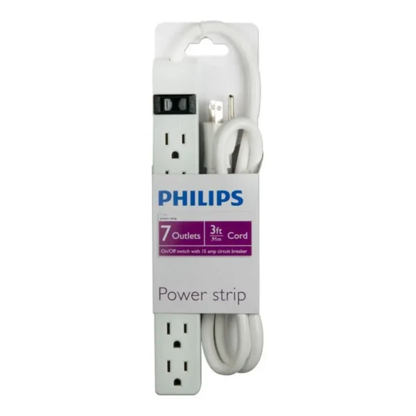 Philips SPS1070A/17 power extension 0.9 m 7 AC outlet(s) White