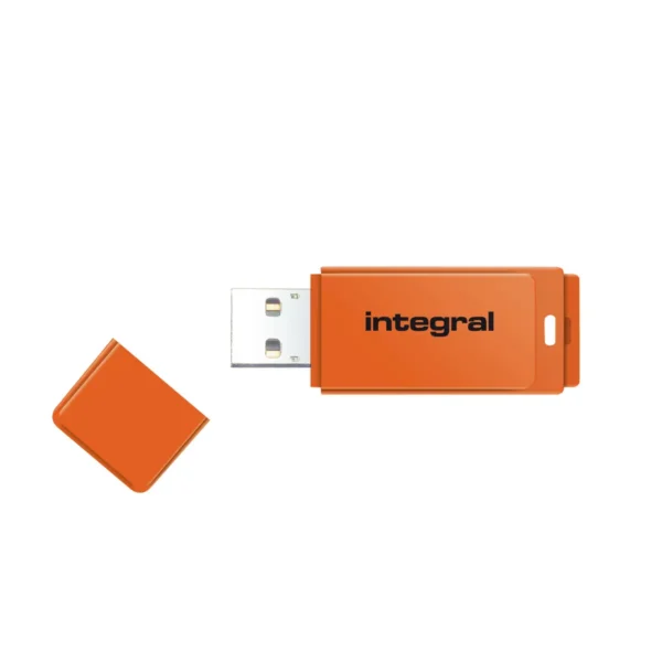 Integral 16GB USB3.0 DRIVE NEON ORNG UP TO R-80 W-10 MBS