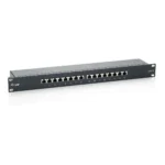 Equip 16-Port Cat.6 Shielded Patch Panel, Black
