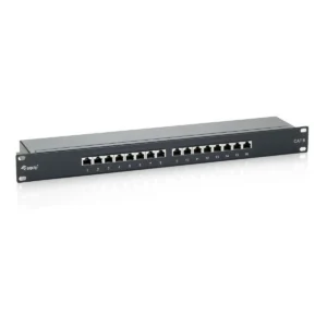 Equip 16-Port Cat.6 Shielded Patch Panel, Black