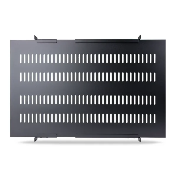 StarTech.com 1U 4-Post Adjustable Vented Server Rack Mount Shelf – 330lbs(150 kg) – 19.5 to 38in Adjustable Mounting Depth Universal Tray for 19″ AV/ Network Equipment Rack – 27.5in Deep