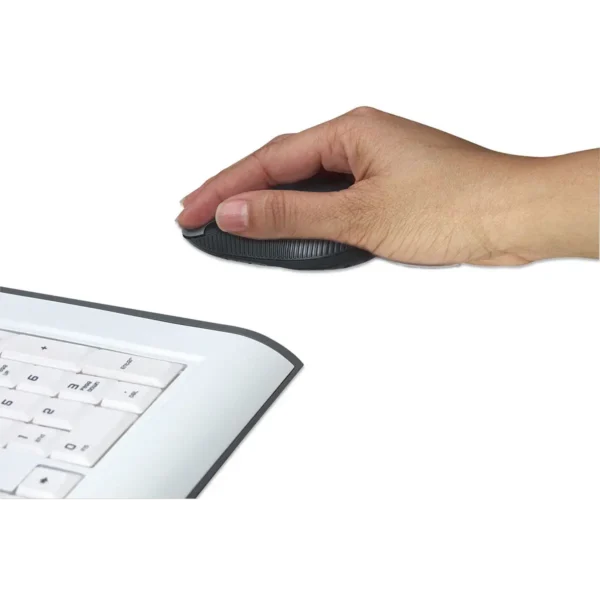 Manhattan Performance Wireless Mouse, Black, Adjustable DPI (1000, 1500 or 2000dpi), 2.4Ghz (up to 10m), USB, Optical, Four Button with Scroll Wheel, USB micro receiver, AA battery (included), Low friction base, Three Year Warranty, Blister