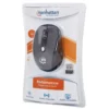 Manhattan Performance Wireless Mouse, Black, Adjustable DPI (1000, 1500 or 2000dpi), 2.4Ghz (up to 10m), USB, Optical, Four Button with Scroll Wheel, USB micro receiver, AA battery (included), Low friction base, Three Year Warranty, Blister
