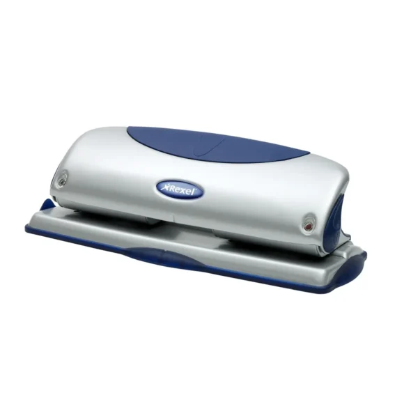 Rexel Precision 425 4 Hole Punch Silver/Blue