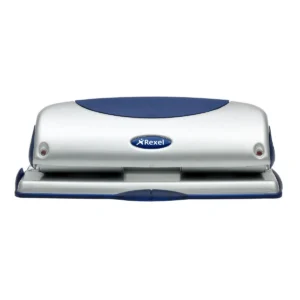 Rexel Precision 425 4 Hole Punch Silver/Blue
