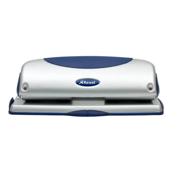 Rexel Precision 425 4 Hole Punch Silver/Blue