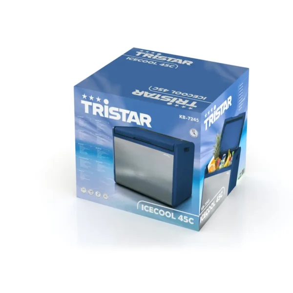 Tristar KB-7245 cool box 41 L Electric Blue, Silver