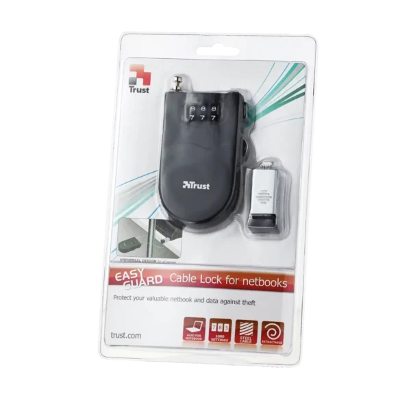 Trust EASYGuard cable lock Black