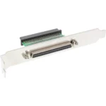InLine SCSI III U320 Slot Bracket 68 Pin mini Sub-D F/F interior to exterior
