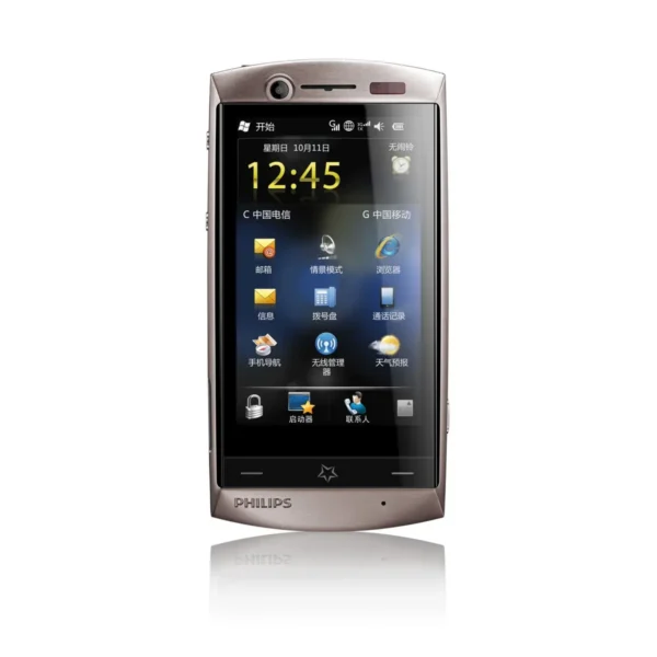 Philips CTD908GRY/40 smartphone 8.13 cm (3.2″) Dual SIM Windows Mobile 6.5 3G 1380 mAh Grey
