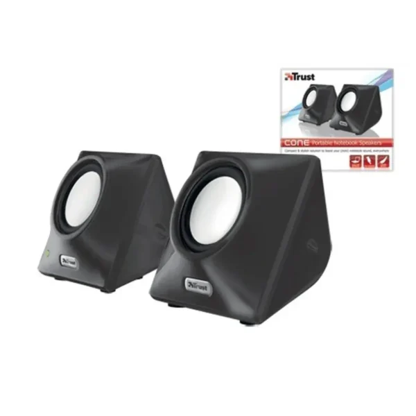 Trust Cone Portable Notebook Speakers Black Wired
