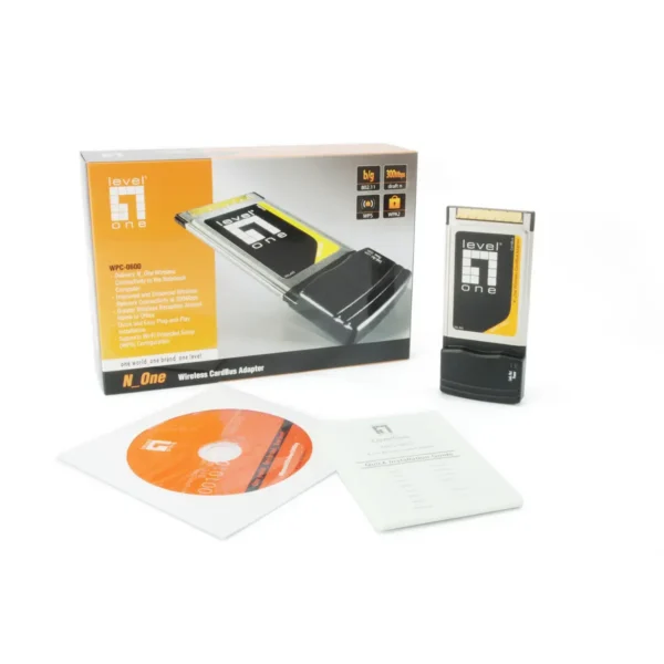 LevelOne 300Mbps Wireless CardBus Network Adapter