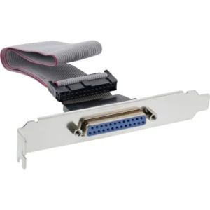 InLine Parallel Slot Bracket with 25 Pin Sub-D female / 26 Pin female 0.5m