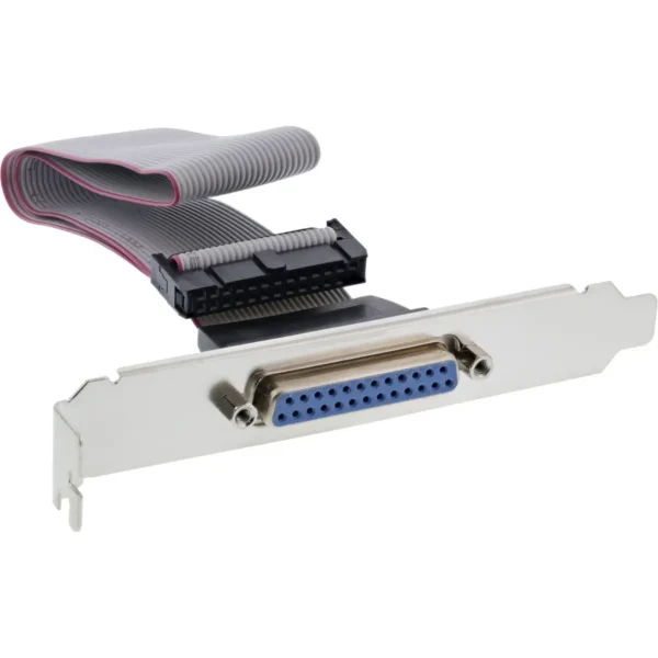 InLine Parallel Slot Bracket with 25 Pin Sub-D female / 26 Pin female 0.5m