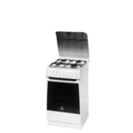Indesit KN1G11S(W)/I cooker Freestanding cooker Electric Gas Black, White