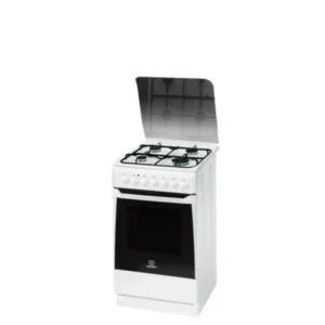 Indesit KN1G11S(W)/I cooker Freestanding cooker Electric Gas Black, White