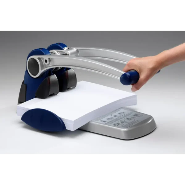 Rexel HD2300X Ultra Heavy Duty 2 Hole Punch Silver/Blue