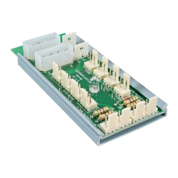InLine Multi Port Panel 2x Molex 4 Pin to 12 x 3 Pin Fan connector for 12 fans