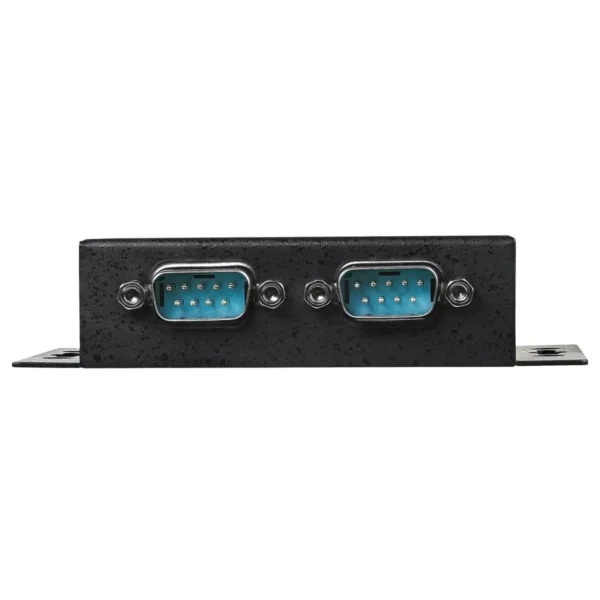 StarTech.com 2 Port Industrial Wall Mountable USB to Serial Adapter Hub with DIN Rail Clips