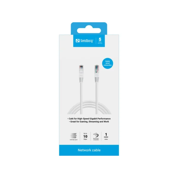 Sandberg Network Cable UTP Cat6 1 m