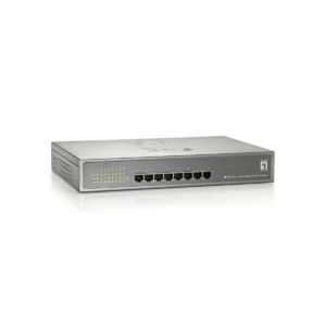 LevelOne 8-Port Gigabit PoE Switch, 802.3at/af PoE, 123.2W