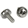 StarTech.com 100 Pkg M5 Mounting Screws and Cage Nuts for Server Rack Cabinet