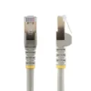 StarTech.com 7ft CAT6a Ethernet Cable – 10 Gigabit Shielded Snagless RJ45 100W PoE Patch Cord – 10GbE STP Network Cable w/Strain Relief – Gray Fluke Tested/Wiring is UL Certified/TIA