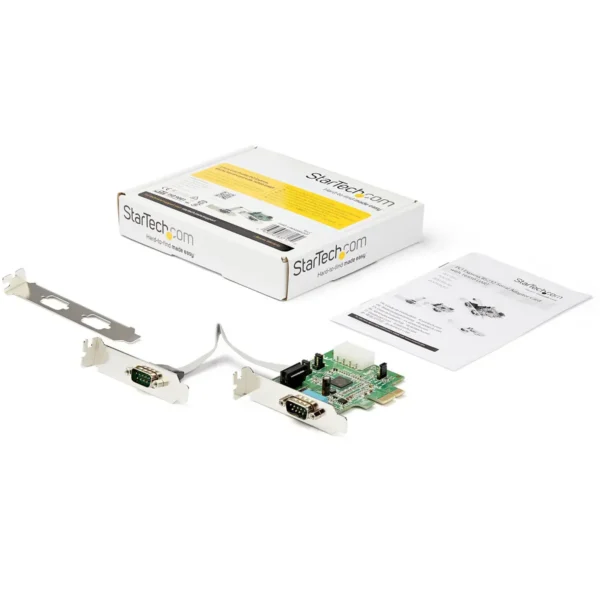 StarTech.com Discontinued and replaced by PEX2S953LP – 2 Port Low Profile Native RS232 PCI Express Serial Card with 16950 UART