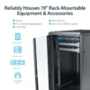 StarTech.com 4-Post 22U Server Rack Cabinet, Lockable 19″ Data Rack Cabinet for Computer / AV / IT Equipment, Office / Home Network Rack with Casters & Adjustable Mounting Rails