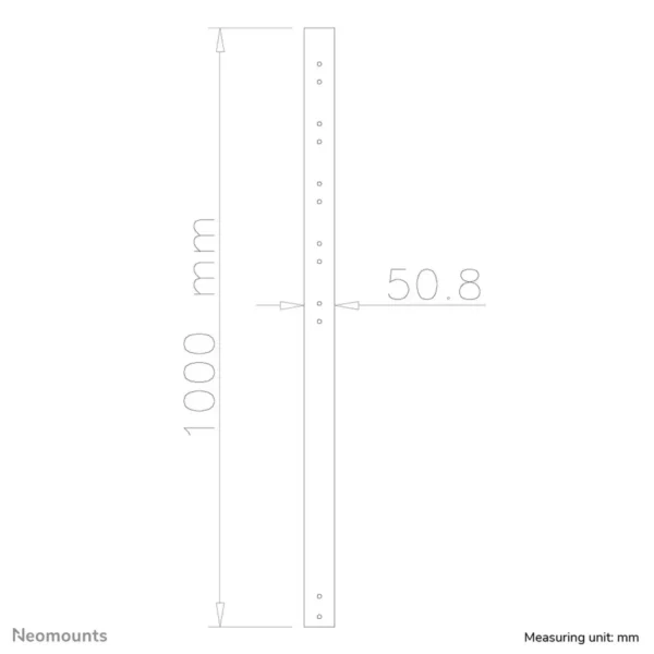 Neomounts FPMA-CP100 Extension pole TV ceiling mount – h 100 cm
