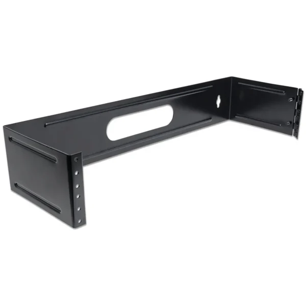 Intellinet 19″ Hinged Wall Bracket, 2U, Black