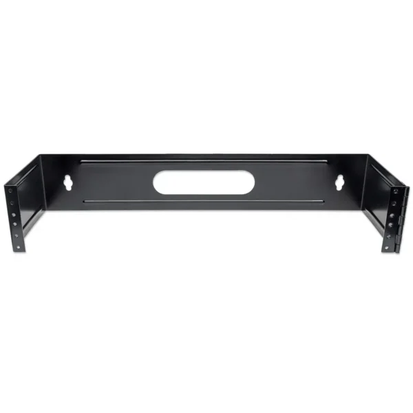 Intellinet 19″ Hinged Wall Bracket, 2U, Black